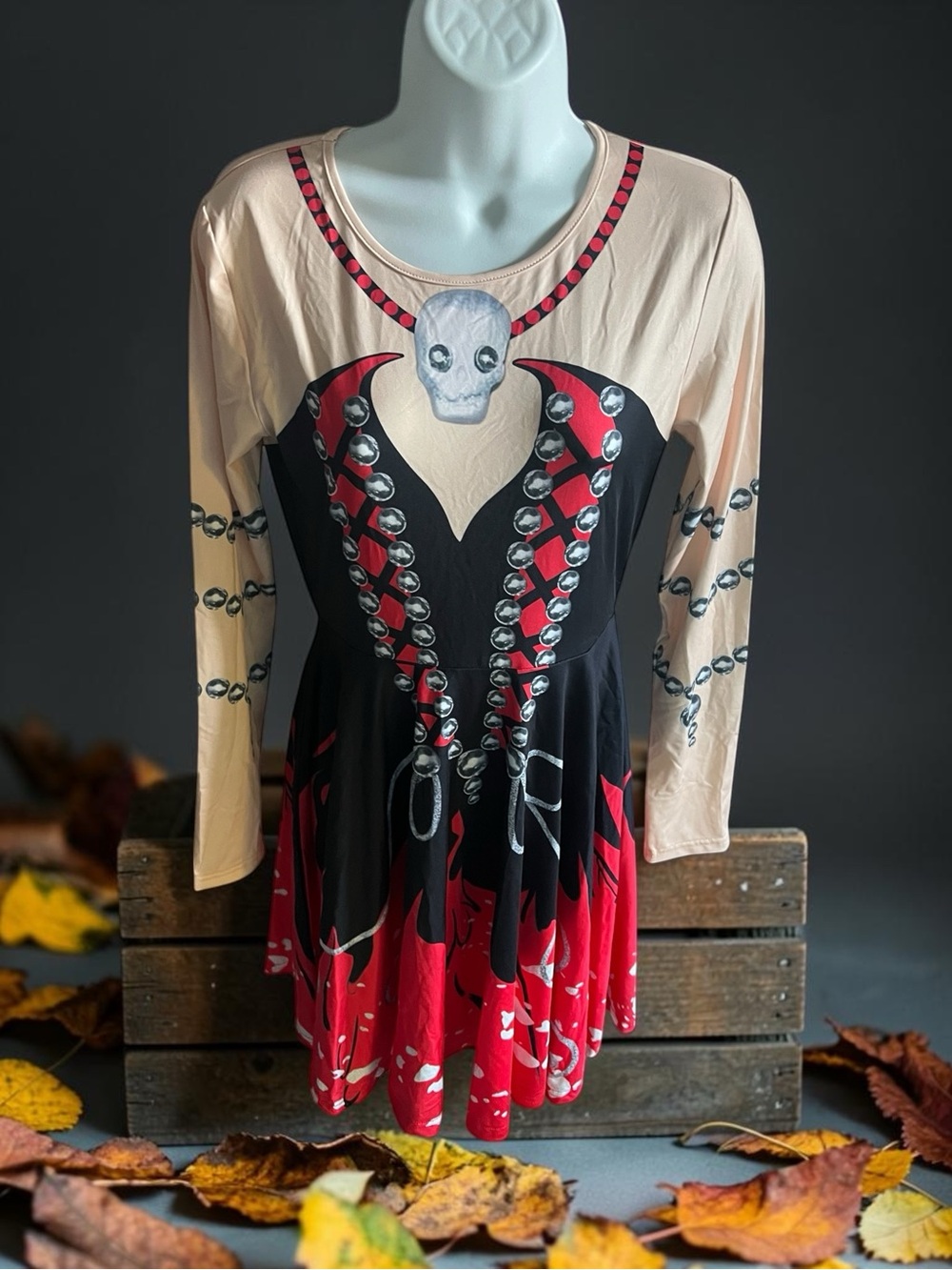 NWOT Halloween Skeleton Dress / Costume – Size M